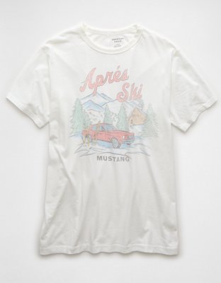 Женские футболки American Eagle AE Mustang Graphic T-Shirt — фото 2
