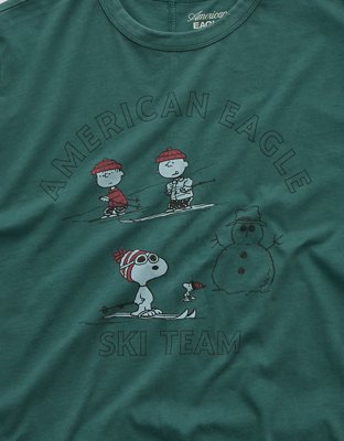 Женские футболки American Eagle AE Peanuts Holiday Graphic T-Shirt — фото 5
