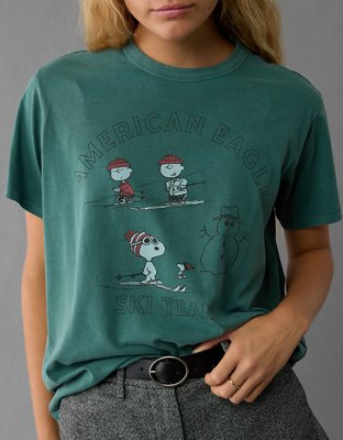 AE Holiday Peanuts Graphic T-Shirt