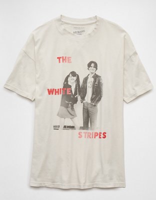 AE Oversized The White Stripes Graphic T-Shirt