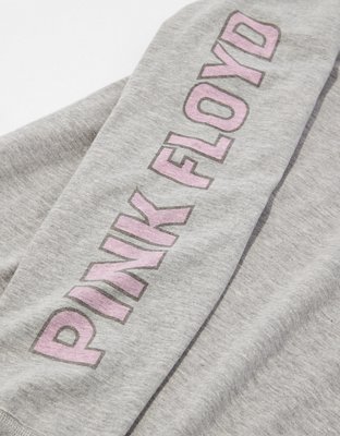 Женские футболки American Eagle AE Long-Sleeve Oversized Pink Floyd Graphic True Tee — фото 6