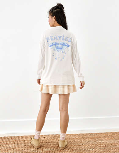 AE Long-Sleeve Oversized The Beatles Graphic True Tee