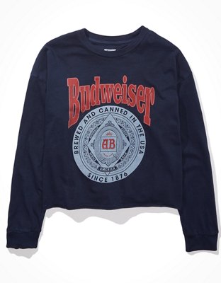 cropped budweiser shirt