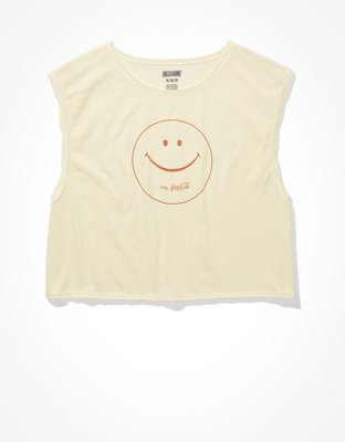 Tailgate Women's Smiley Graphic Muscle Tank Top