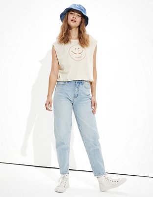 Tailgate Women's Smiley Graphic Muscle Tank Top