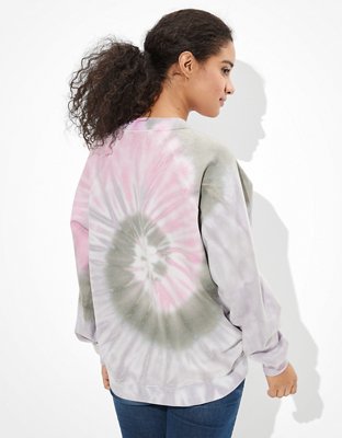 rolling stones tie dye crew neck