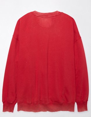 AE Oversized Holiday Peanuts Graphic Sweatshirt