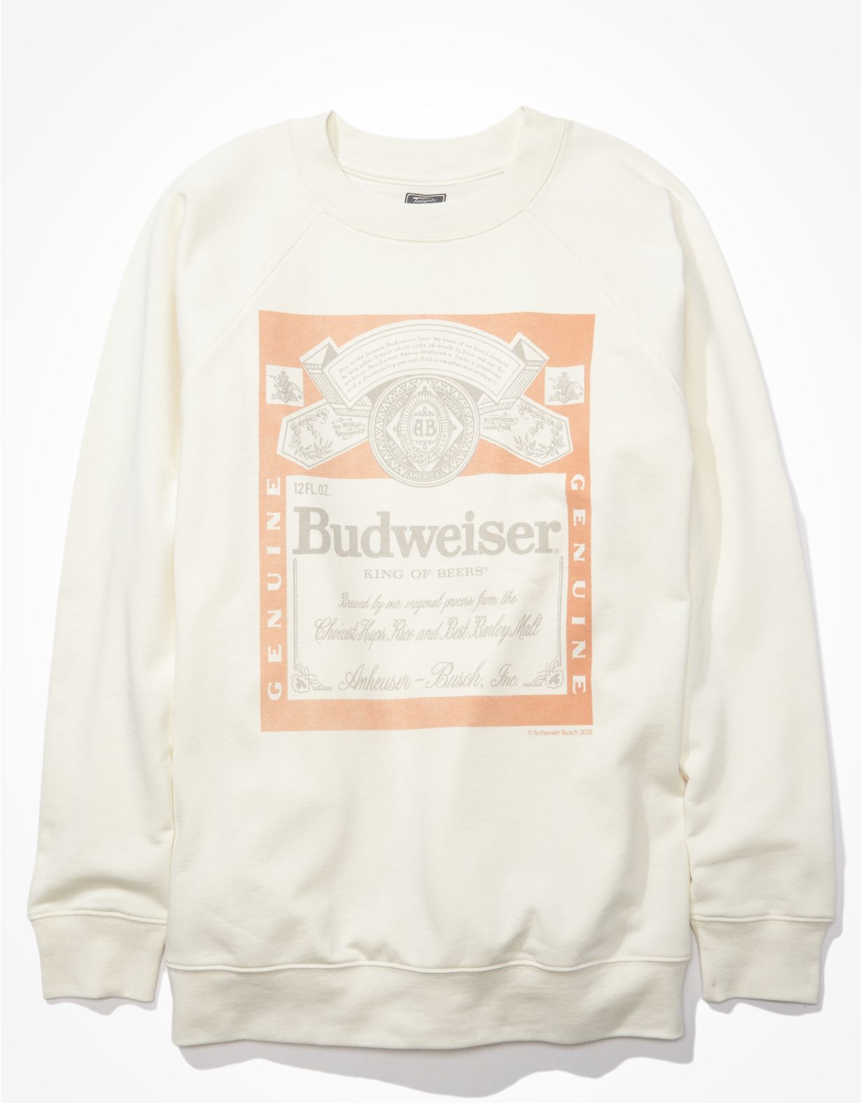 Tailgate Women's Budweiser Oversized Sweatshirt