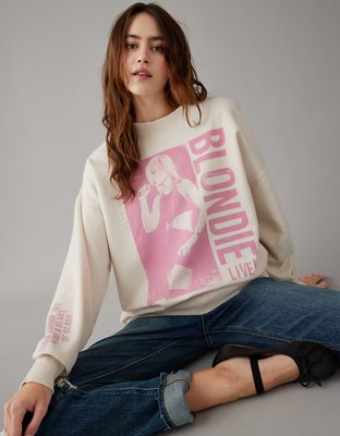 AE Oversized Smiley Graphic Sweatshirt