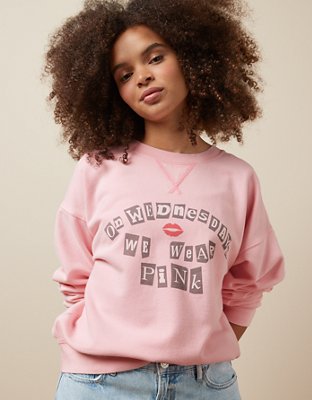 Essentials Girls and Toddlers' Fleece Crew-Neck Sweatshirts, Pack of  2