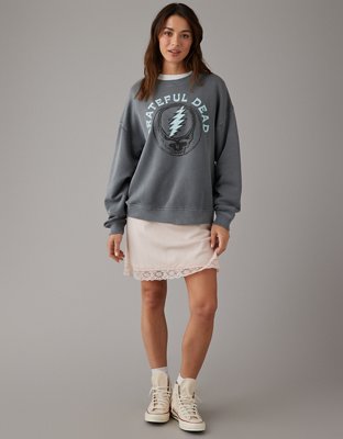 AE Oversized Distressed Grateful Dead Graphic Sweatshirt