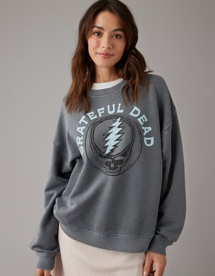 AE Oversized Distressed Grateful Dead Graphic Sweatshirt