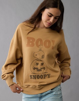 AE Halloween Oversized Graphic Crew Neck Sweatshirt