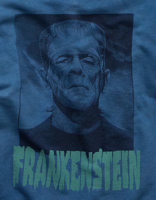 AE Oversized Halloween Frankenstein Graphic Sweatshirt