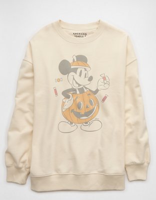 AE Oversized Halloween Mickey Mouse Graphic Sweatshirt