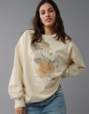 AE Oversized Halloween Mickey Mouse Graphic Sweatshirt