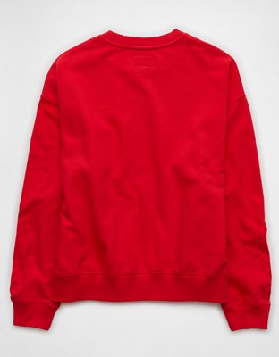Женские худи American Eagle AE Holiday Bronco Graphic Relaxed Crew Neck Sweatshirt — фото 5