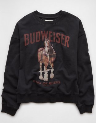 Женские худи American Eagle AE Holiday Budweiser Graphic Relaxed Crew Neck Sweatshirt — фото 3