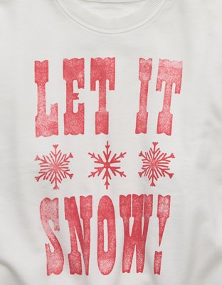 Женские худи American Eagle AE Holiday Graphic Relaxed Crew Neck Sweatshirt — фото 6