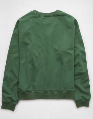 Женские худи American Eagle AE Holiday Coca-Cola Graphic Relaxed Crew Neck Sweatshirt — фото 5