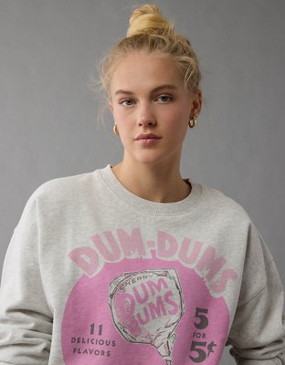 AE Valentine's Day Graphic Relaxed Crew Neck Sweatshirt