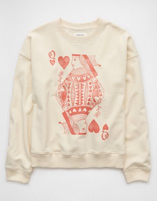 AE Valentine's Day Graphic Relaxed Crew Neck Sweatshirt