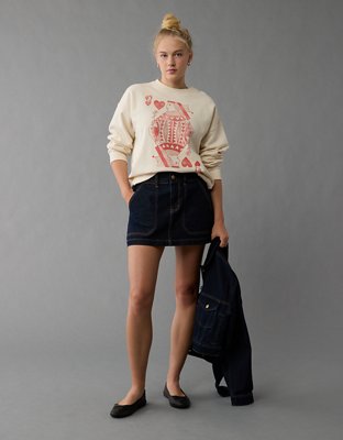 AE Valentine's Day Graphic Relaxed Crew Neck Sweatshirt