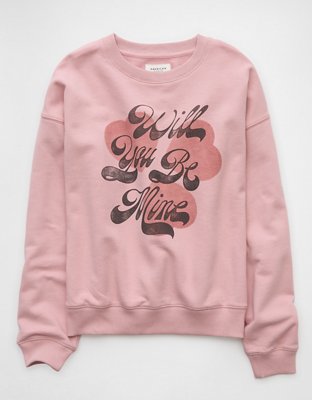 AE Valentine's Day Graphic Relaxed Crew Neck Sweatshirt