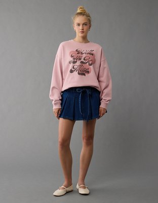 AE Valentine's Day Graphic Relaxed Crew Neck Sweatshirt