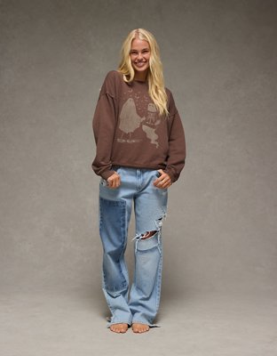 AE Halloween Graphic Relaxed Fit Sweatshirt