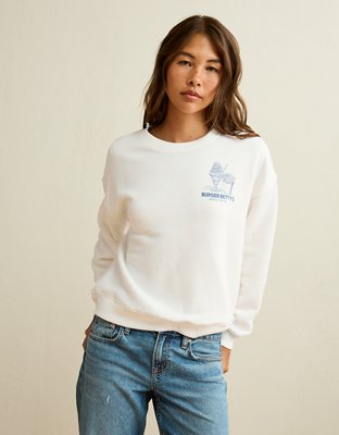 Женская толстовка American Eagle AE 4th of July Graphic, цвет: Яркий белый — фото 7