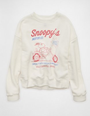 AE Snoopy Graphic Crew Neck Sweatshirt