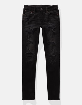 Мужские джинсы American Eagle AE AirFlex+ Super Skinny Patched Jean — фото 3