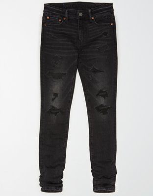 men black stacked jeans