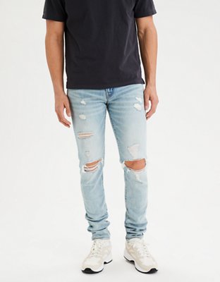 Stay Real Ripped Stacked Skinny Jeans - Black