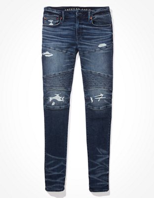 american eagle black knee ripped jeans