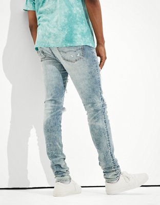 Мужские джинсы American Eagle AE AirFlex+ Patched Stacked Skinny Jean — фото 2