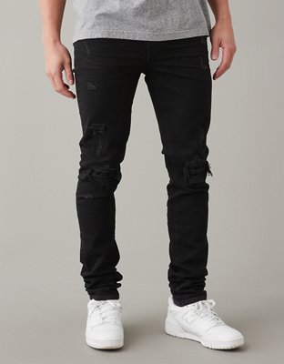 Black Faded Jeans Mens: Tall Travis Faded Black Skinny Jeans – American Tall