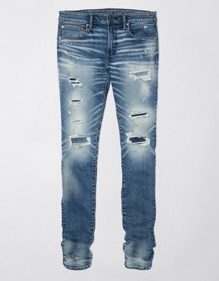 Мужские джинсы American Eagle AE AirFlex 360 Patched Stacked Jean — фото 3