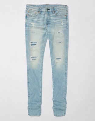 Мужские джинсы American Eagle AE AirFlex+ Temp Tech Patched Stacked Jean — фото 3