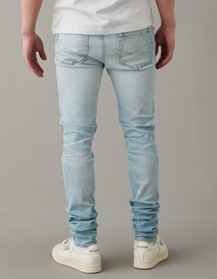 Мужские джинсы American Eagle AE AirFlex+ Temp Tech Patched Stacked Jean — фото 2
