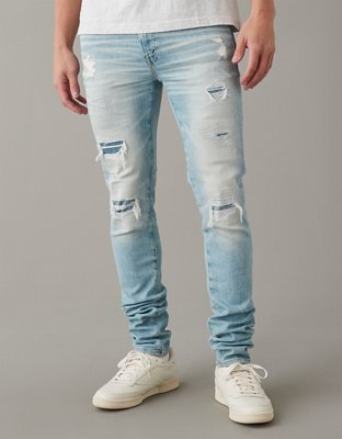 Men's Jeans, Baggy Slim Fit Ripped & Skinny Jeans