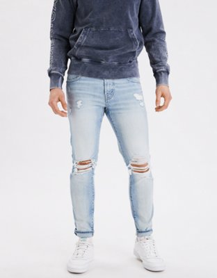 Mens cropped best sale skinny jeans