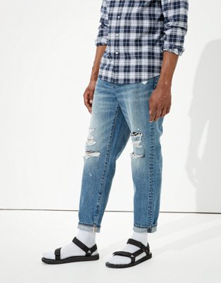 Мужские джинсы American Eagle AE Cropped Loose Fit Jean — фото 4