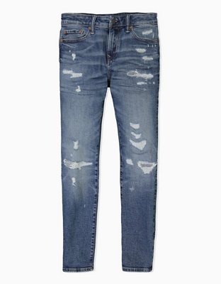 American eagle store jeans with patches