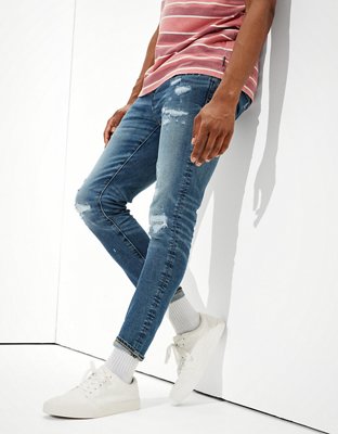 AE AirFlex+ Patched Skinny Cropped Jean