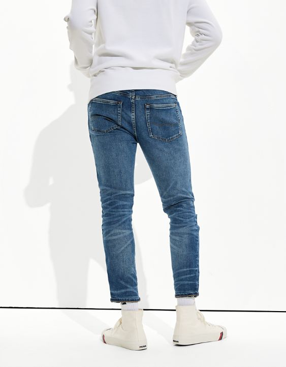 AE AirFlex+ Skinny Cropped Jeans con rasgados