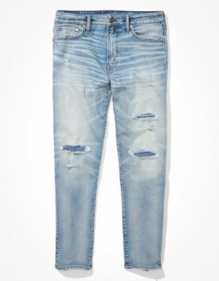 Мужские джинсы American Eagle AE AirFlex+ Temp Tech Patched Baggy Jean — фото 4