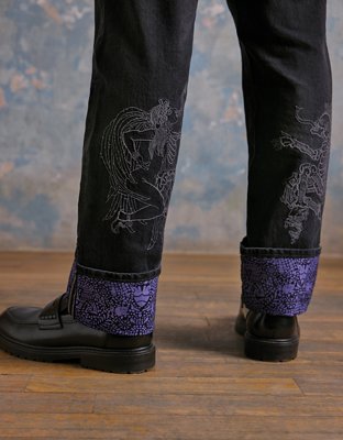 AE x Golgo Day of the Dead Printed Loose Jean