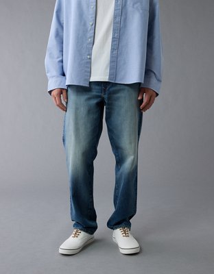 AMERICAN EAGLE AEO JEANS ライトブルー AE Stretch High-Waisted Kick Bootcut Crop Jean | Men's